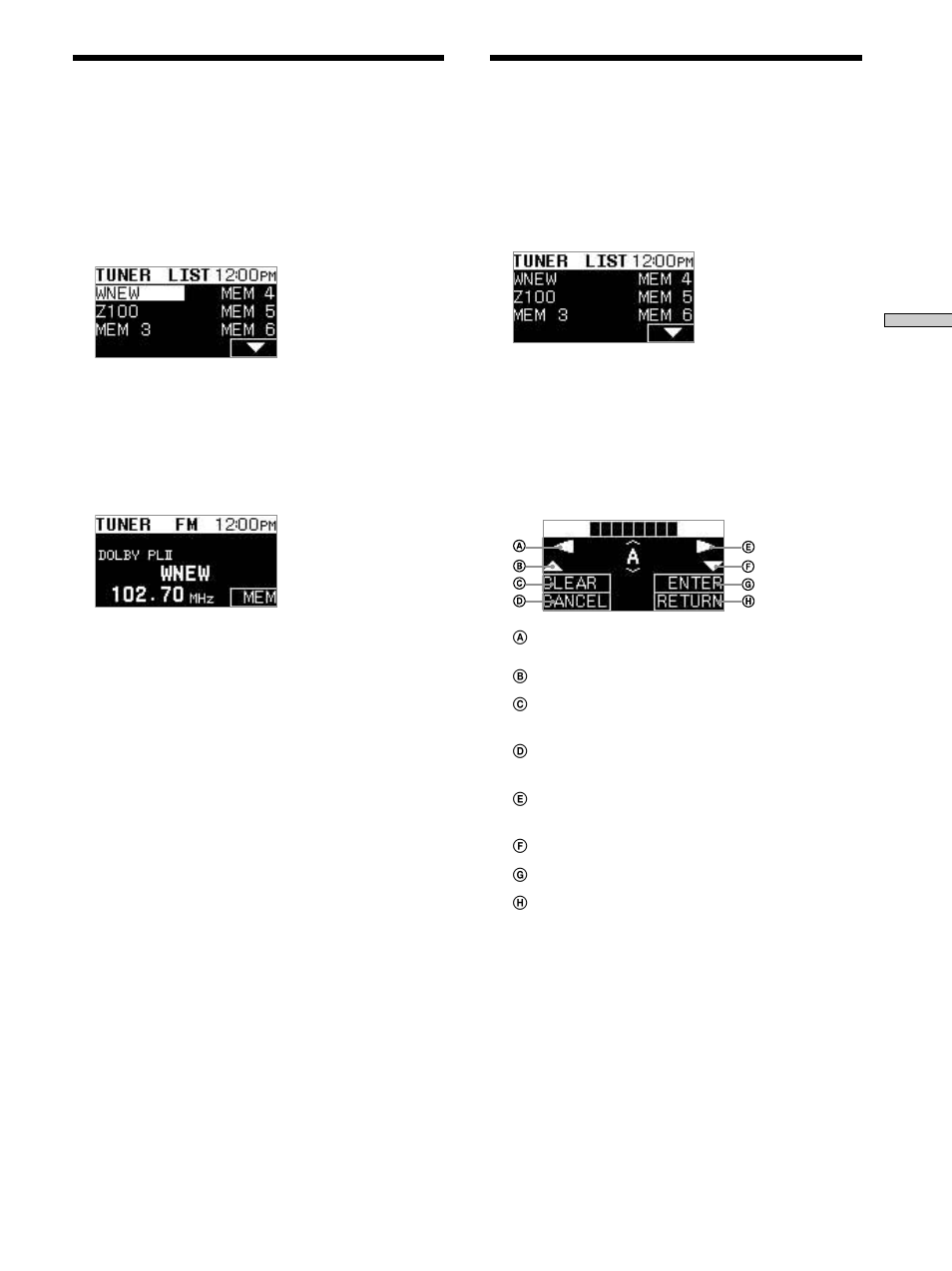 Presetting radio stations, Naming the preset stations | Sony CDP-NW10 User Manual | Page 33 / 60