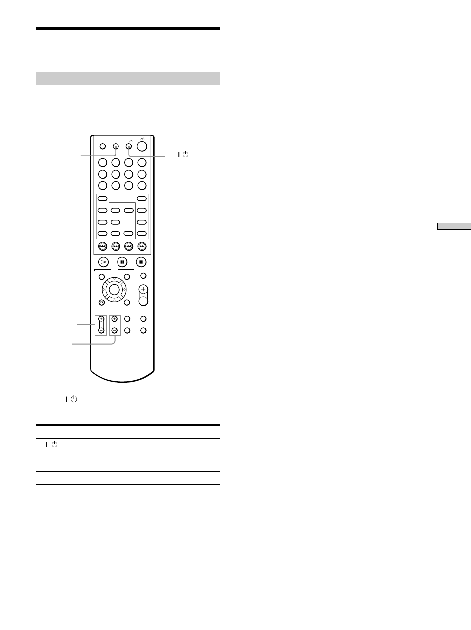 Operating a sony tv with the remote, Controlling your tv with the remote, Operating a sony tv with the remote 47 | Controlling your tv with the remote 47, Chapter 8 other functions | Sony CDP-NW10 User Manual | Page 47 / 60