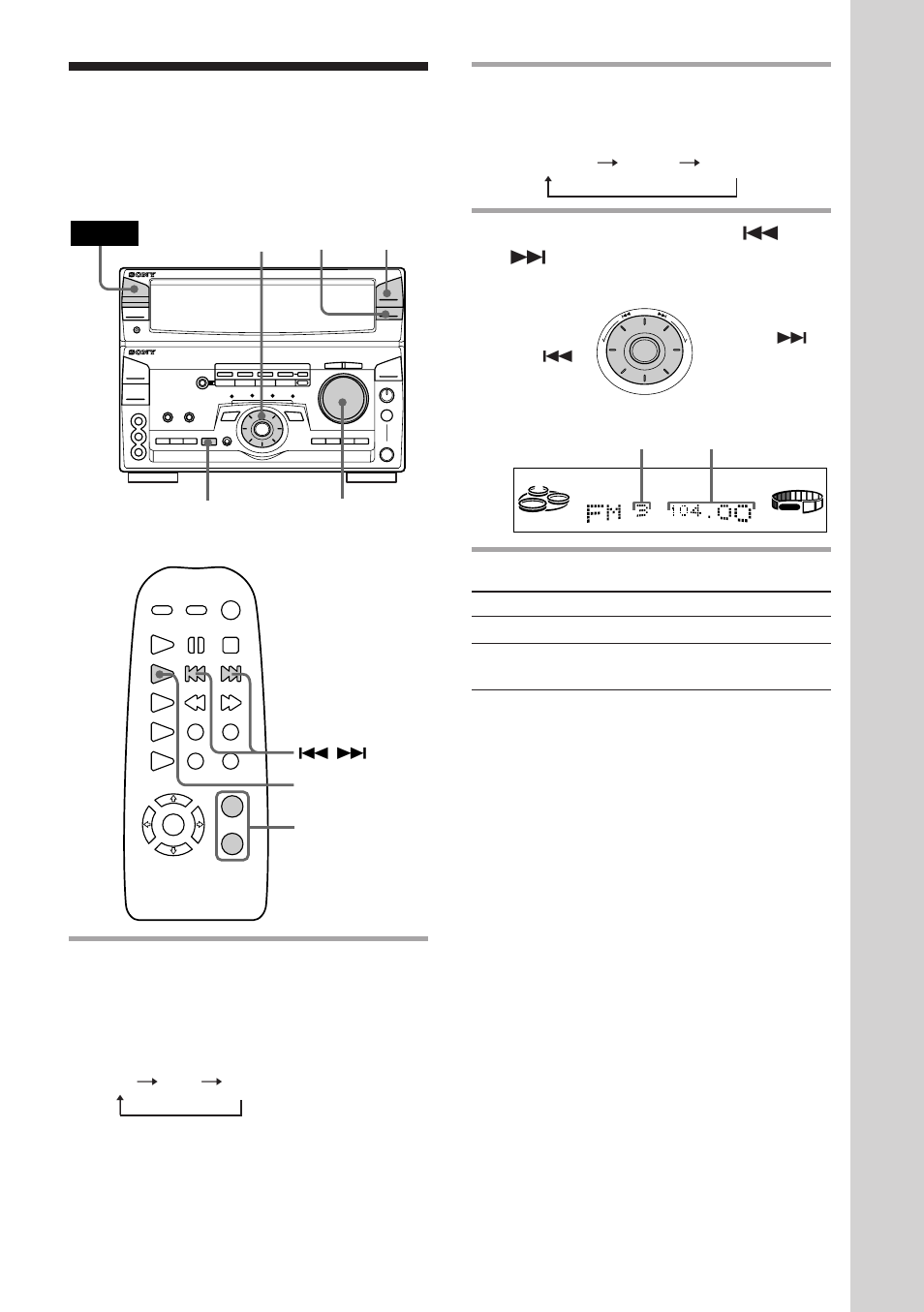 Listening to the radio | Sony MHC-W550 User Manual | Page 13 / 44