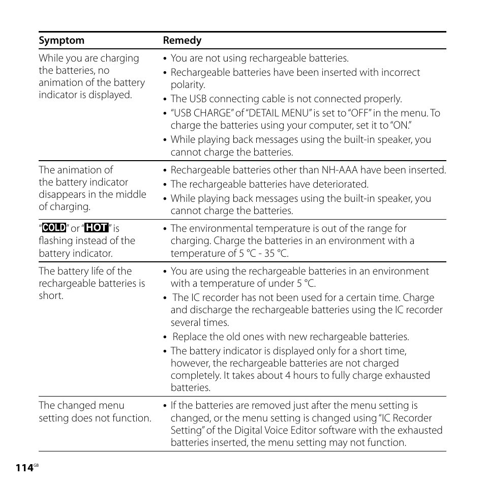 Sony ICD-SX800 User Manual | Page 114 / 136