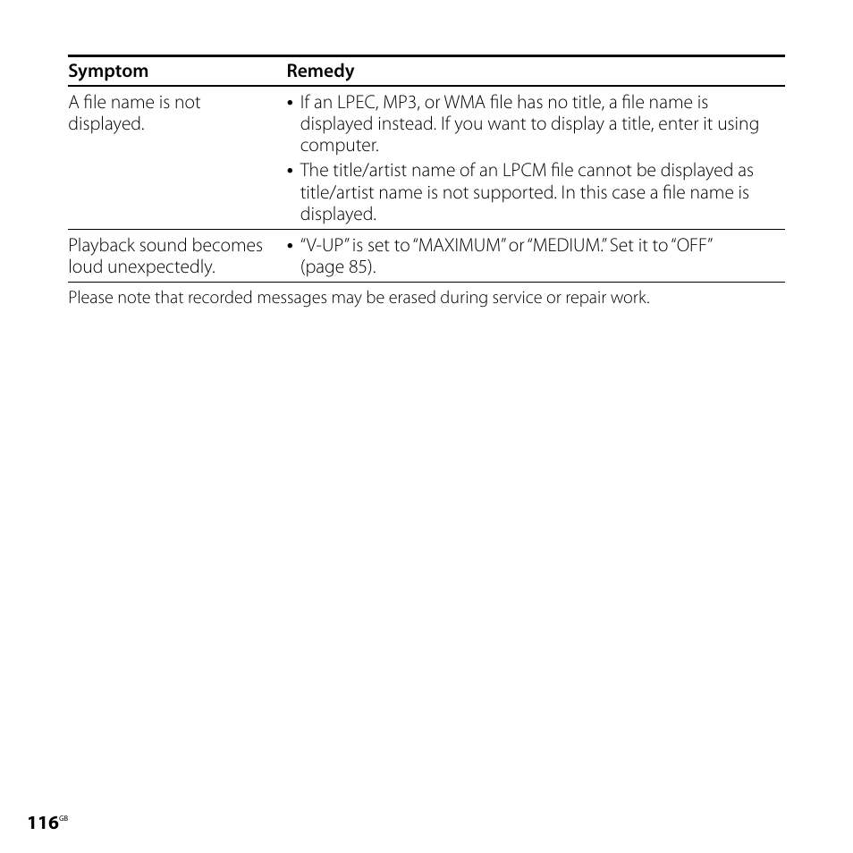 Sony ICD-SX800 User Manual | Page 116 / 136