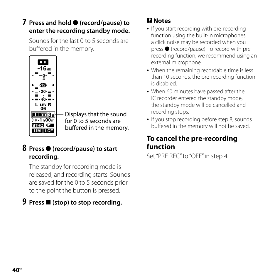 Sony ICD-SX800 User Manual | Page 40 / 136