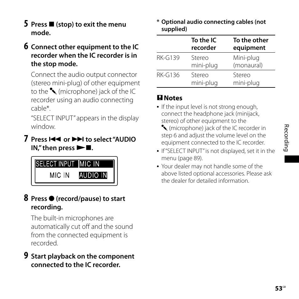 Sony ICD-SX800 User Manual | Page 53 / 136