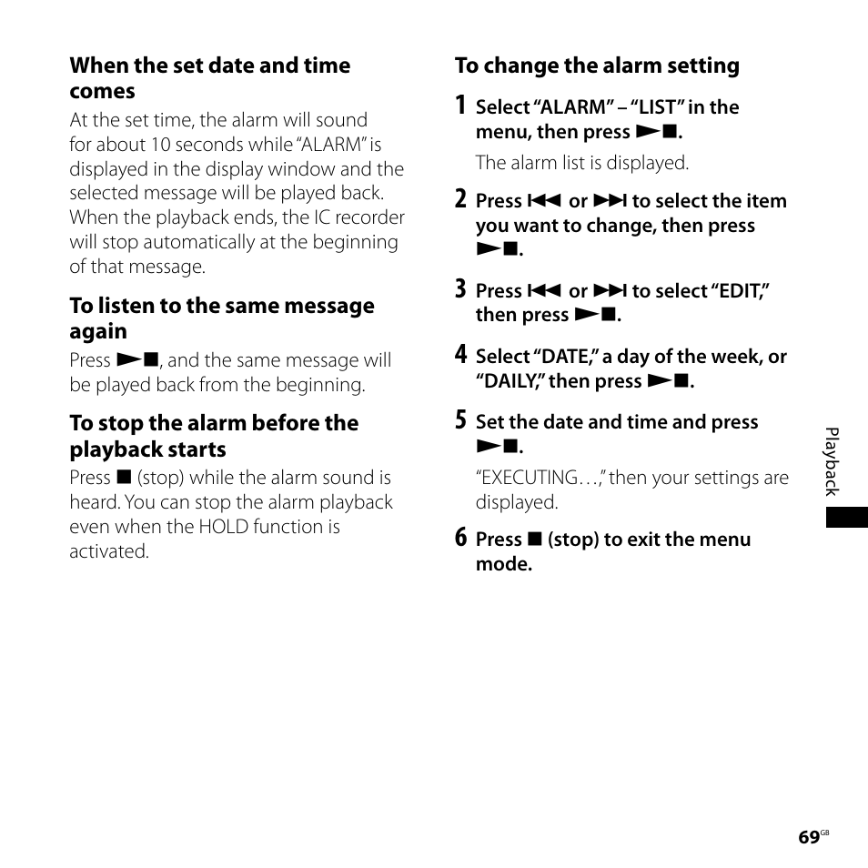 Sony ICD-SX800 User Manual | Page 69 / 136
