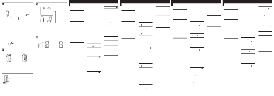 Ac d, Waarschuwing, Kenmerken | Voorzorgsmaatregelen, Stroomvoorziening, Aansluiting, Bediening (zie afb, Technische gegevens, Varning, Egenskaper | Sony SRS-A25 User Manual | Page 2 / 2