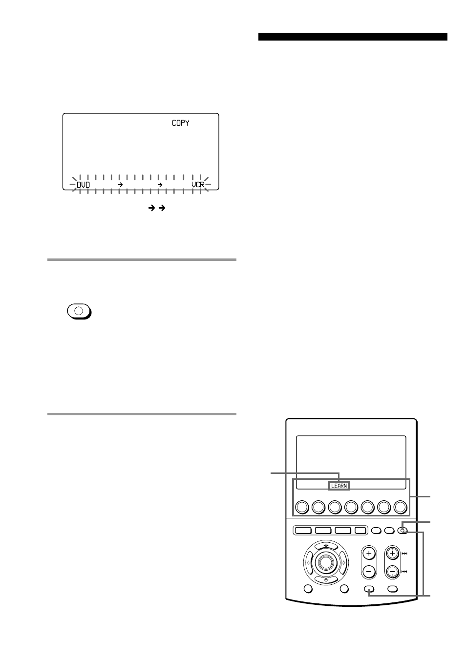 Press commander off, The commander turns off, The commander returns to the previous setting mode | Sony RM-AV3100 User Manual | Page 50 / 112