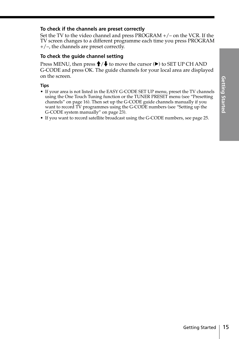 Sony SLV-EZ11AZ User Manual | Page 15 / 68