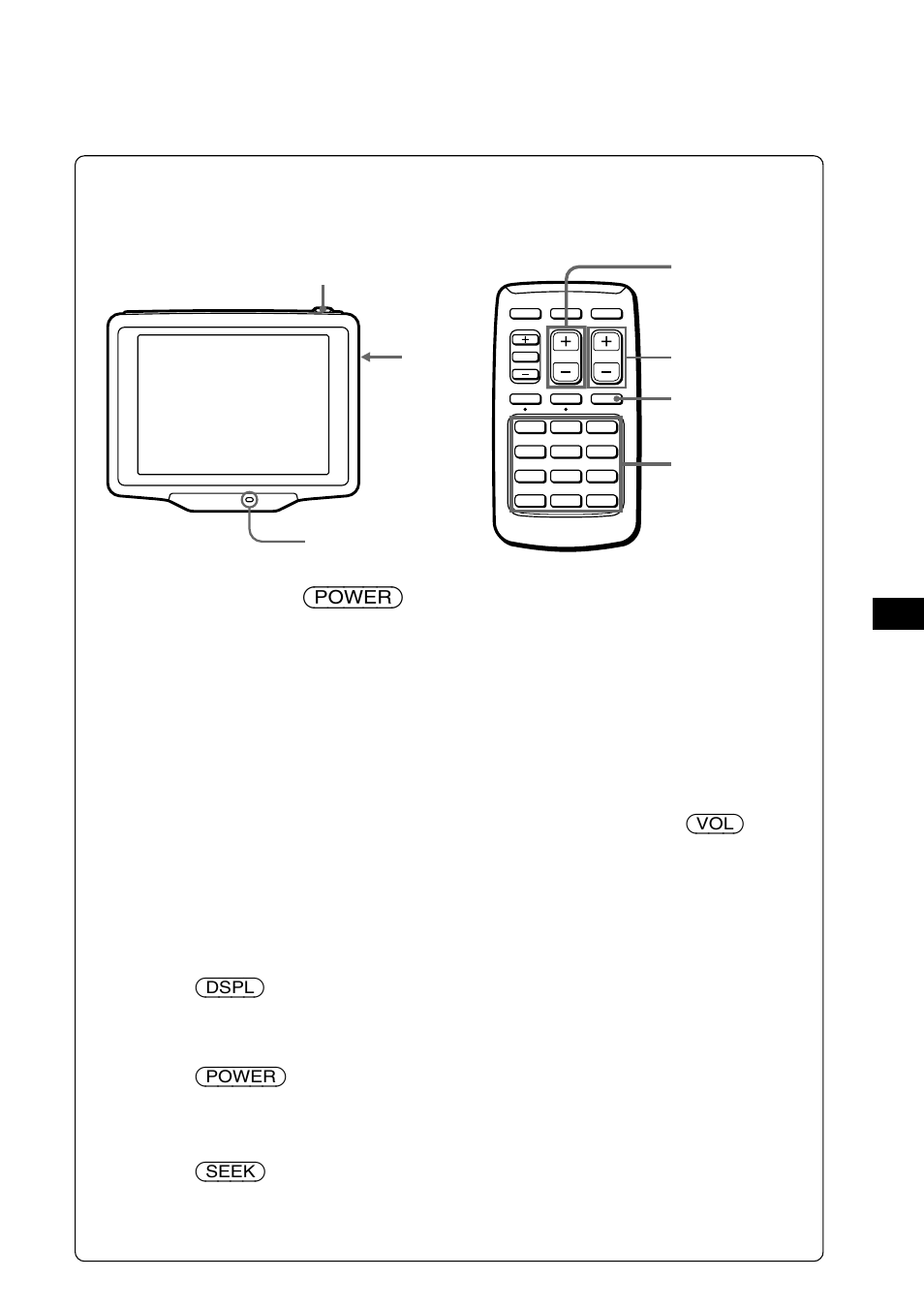 Riproduzione di un programma televisivo, Come attivare le indicazioni a schermo, Come spegnere il televisore | Premere (power), Regolare la manopola del volume | Sony XTL-6100MK2 User Manual | Page 45 / 60