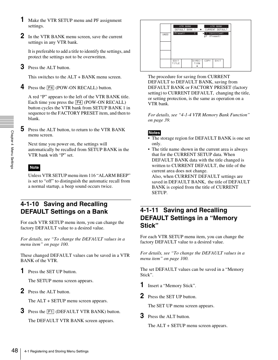 Stick | Sony 5500 User Manual | Page 48 / 187