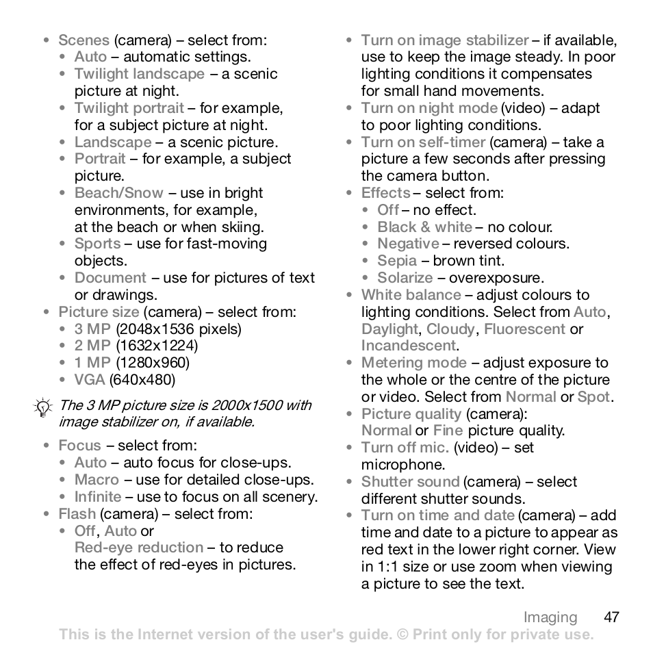 Sony K800i User Manual | Page 47 / 98