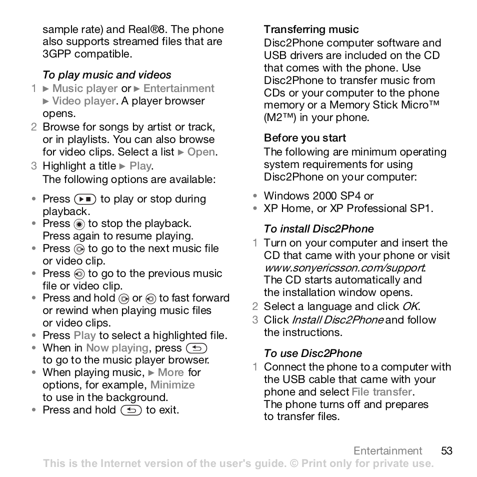 Sony K800i User Manual | Page 53 / 98