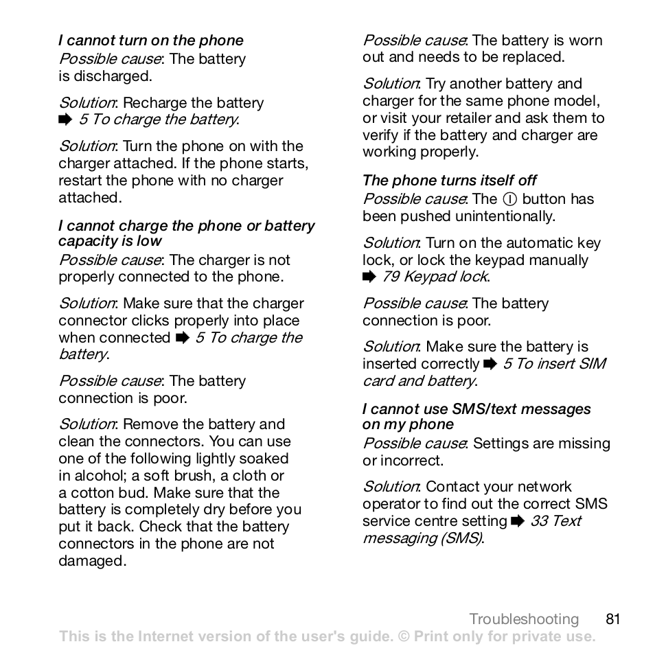 Sony K800i User Manual | Page 81 / 98