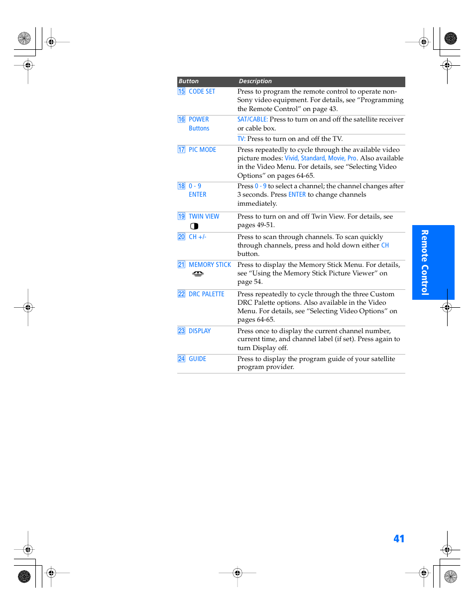 Sony WEGA KV-34XBR800 User Manual | Page 42 / 91