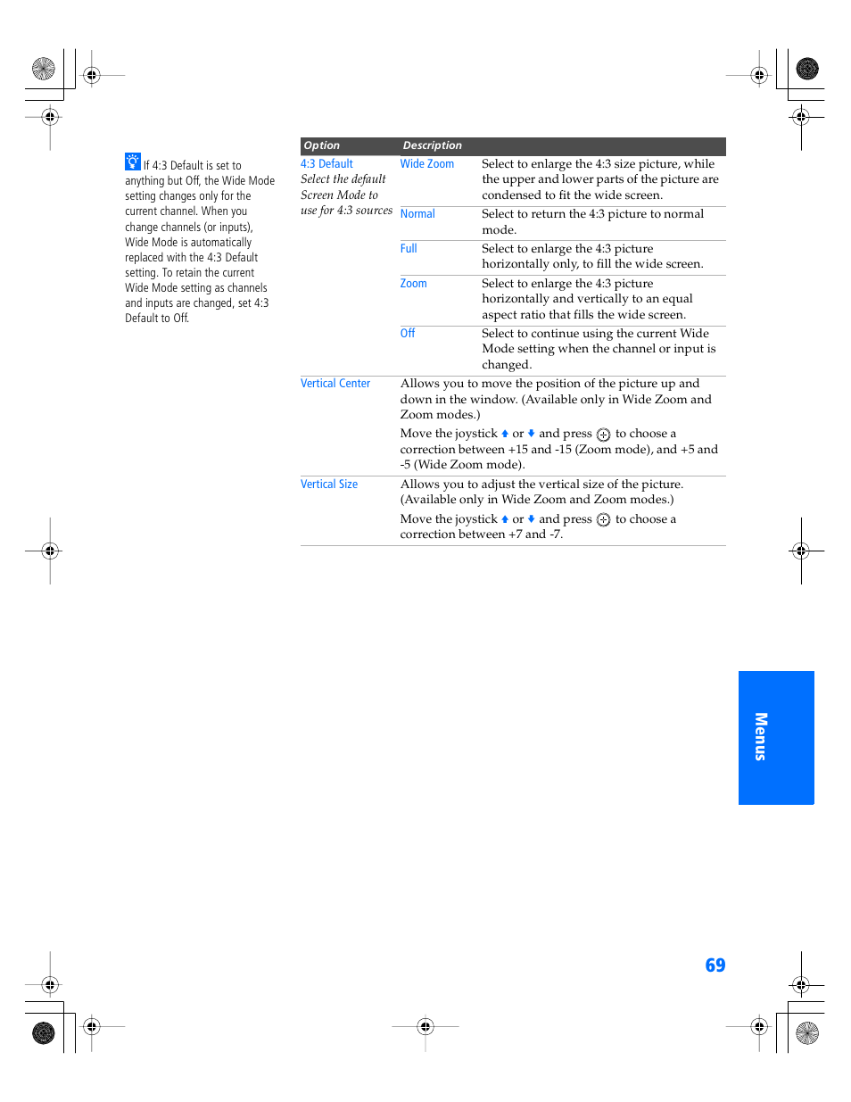 Sony WEGA KV-34XBR800 User Manual | Page 70 / 91