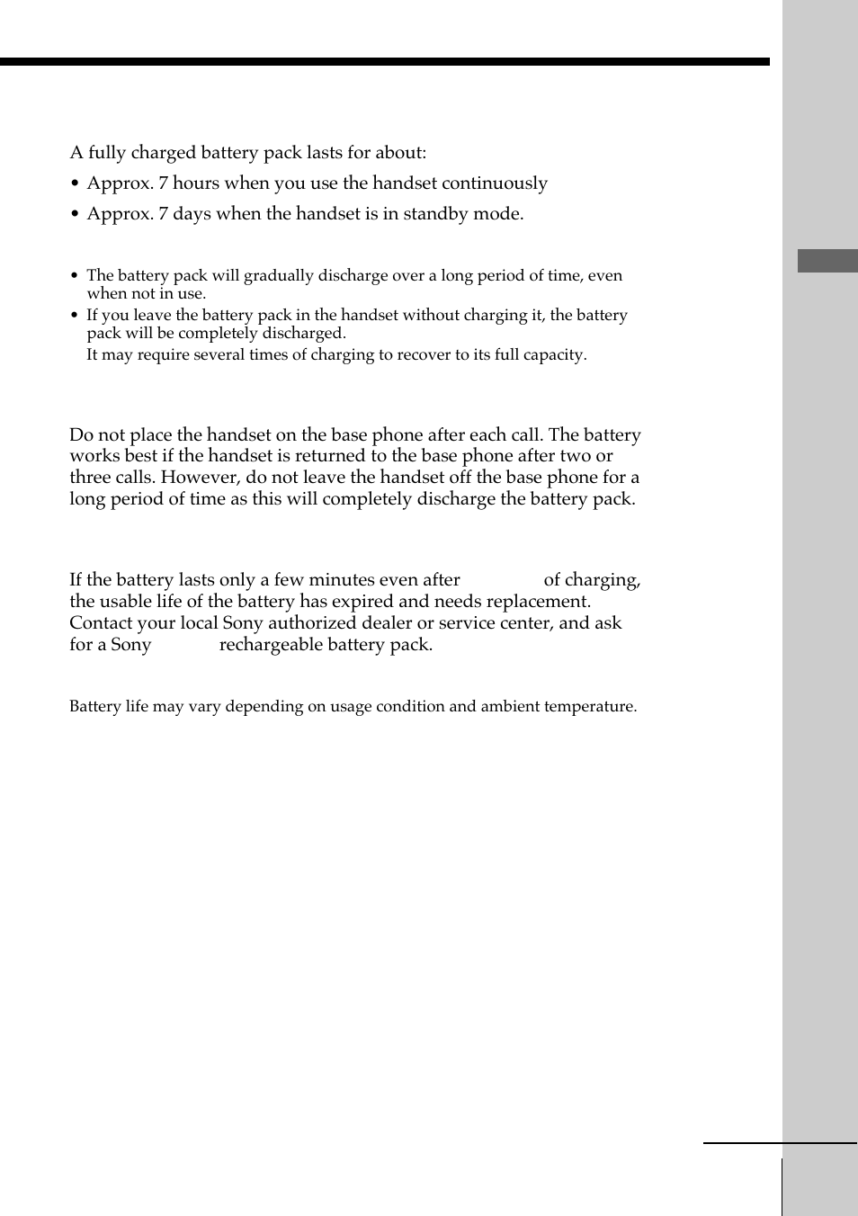 Getting started | Sony SPP-IM977 User Manual | Page 15 / 72
