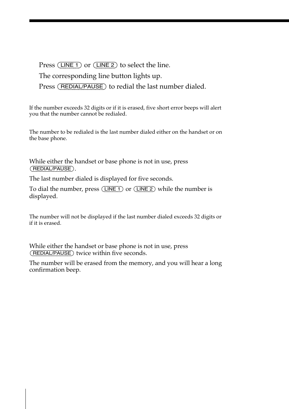 Redialing | Sony SPP-IM977 User Manual | Page 28 / 72