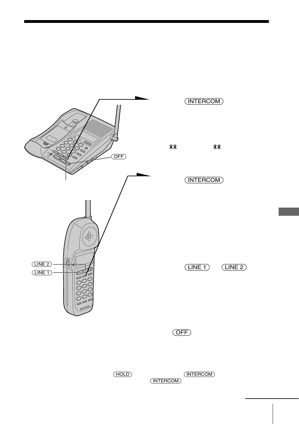 Transferring a call, To transfer from the base phone to the handset | Sony SPP-IM977 User Manual | Page 47 / 72