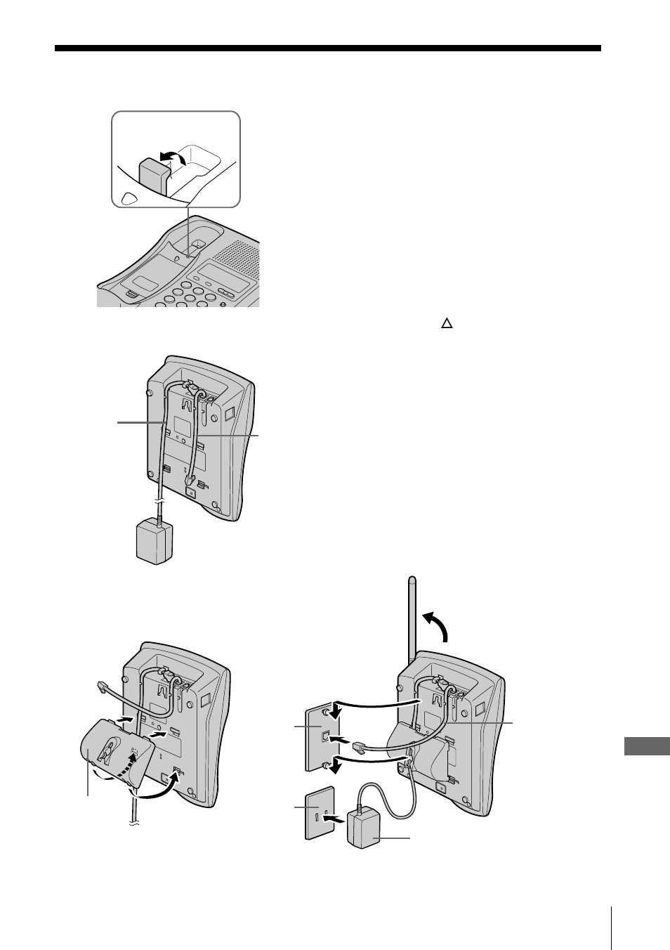 Additional information, Mounting the base phone on a wall | Sony SPP-IM977 User Manual | Page 63 / 72