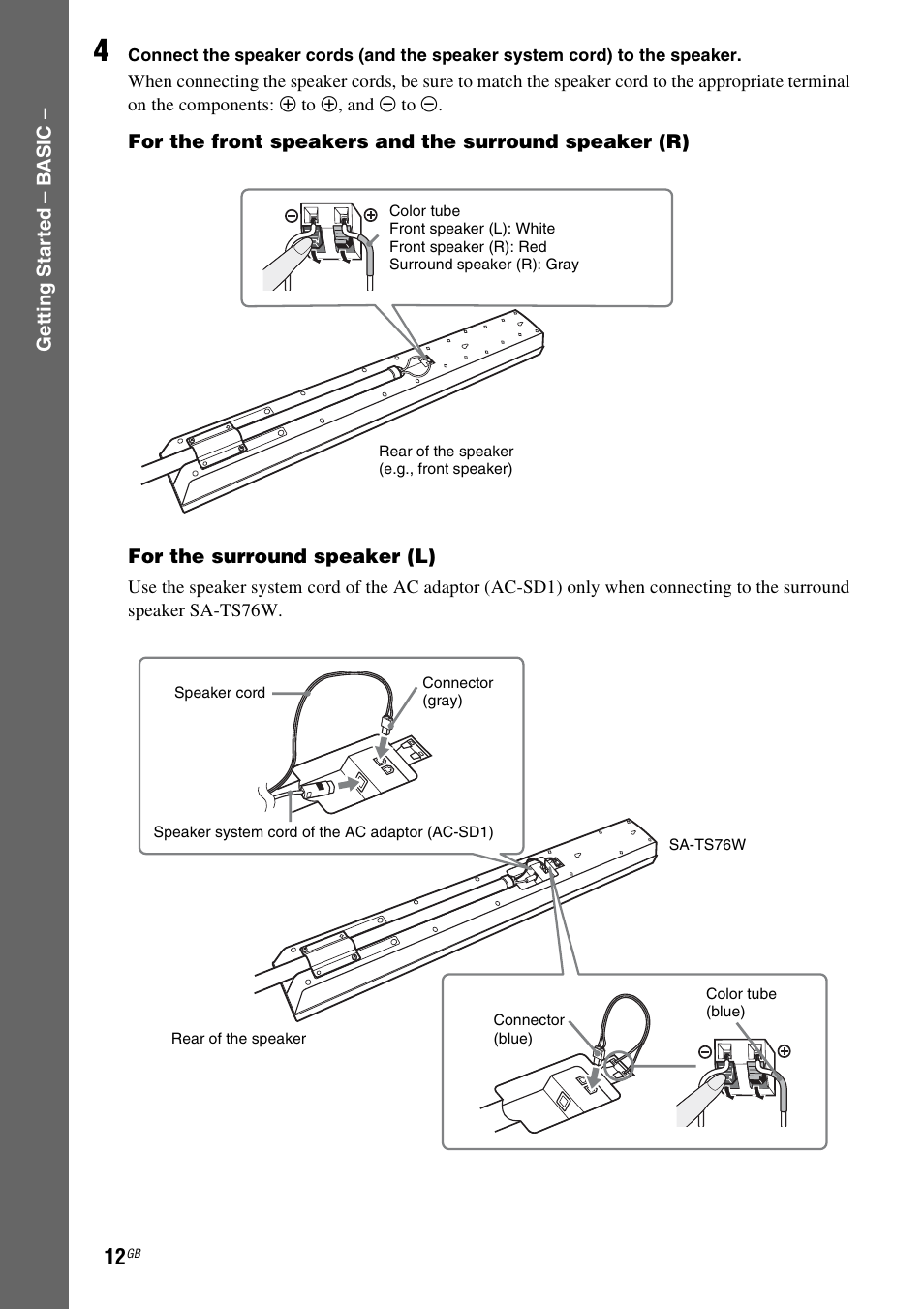 Sony DAV-DZ830W User Manual | Page 12 / 116