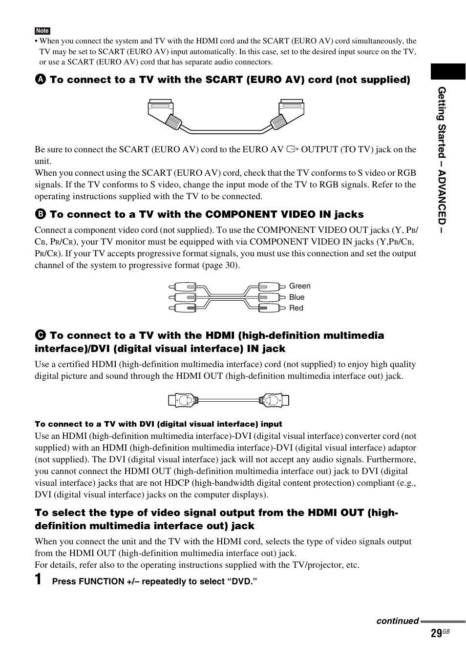 Sony DAV-DZ830W User Manual | Page 29 / 116