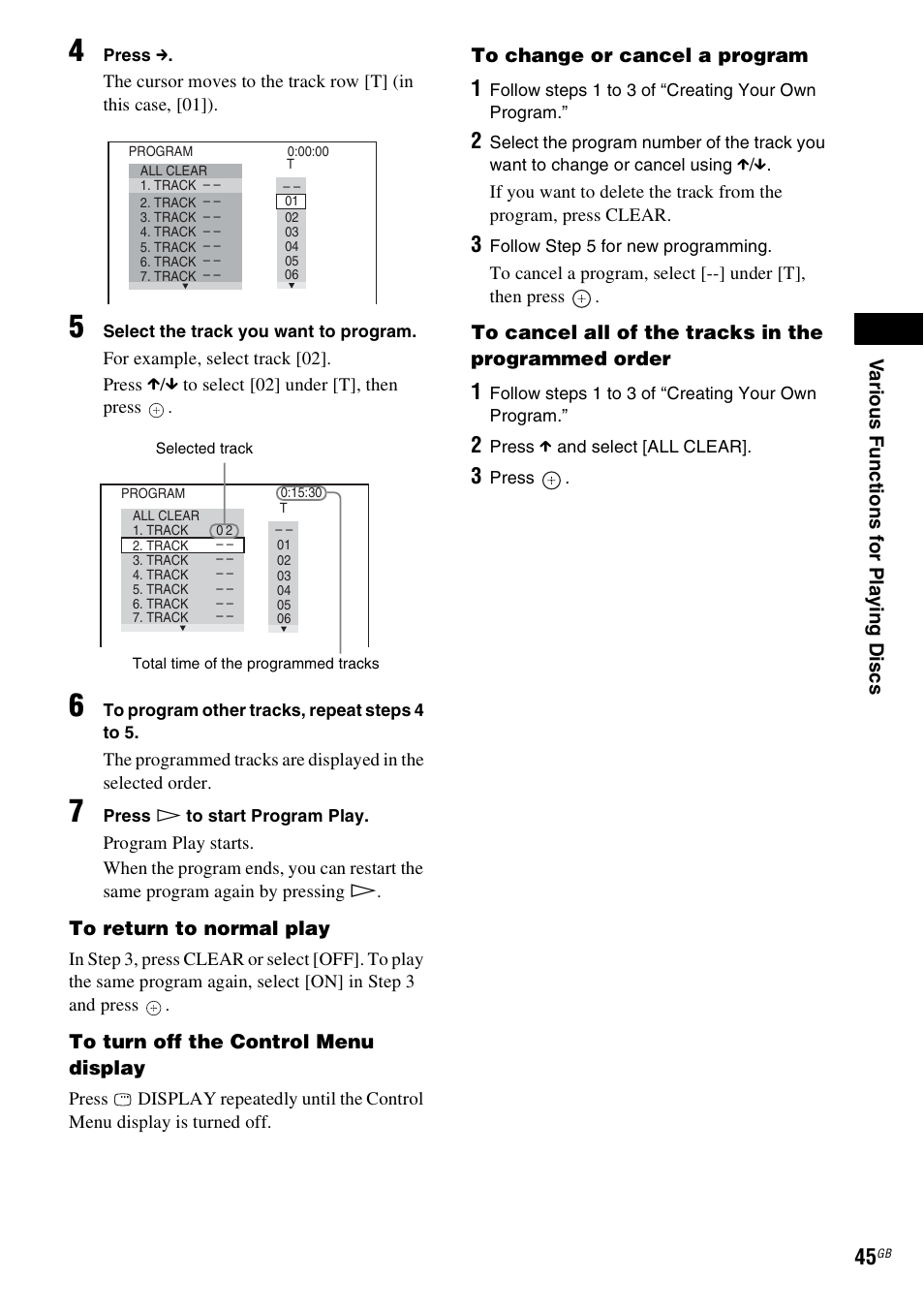 Sony DAV-DZ830W User Manual | Page 45 / 116