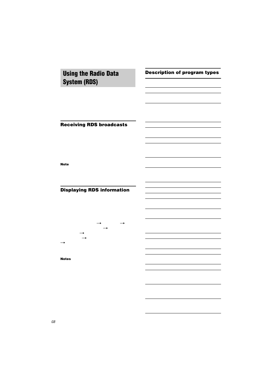 Using the radio data system (rds) | Sony STR-LV500 User Manual | Page 14 / 36