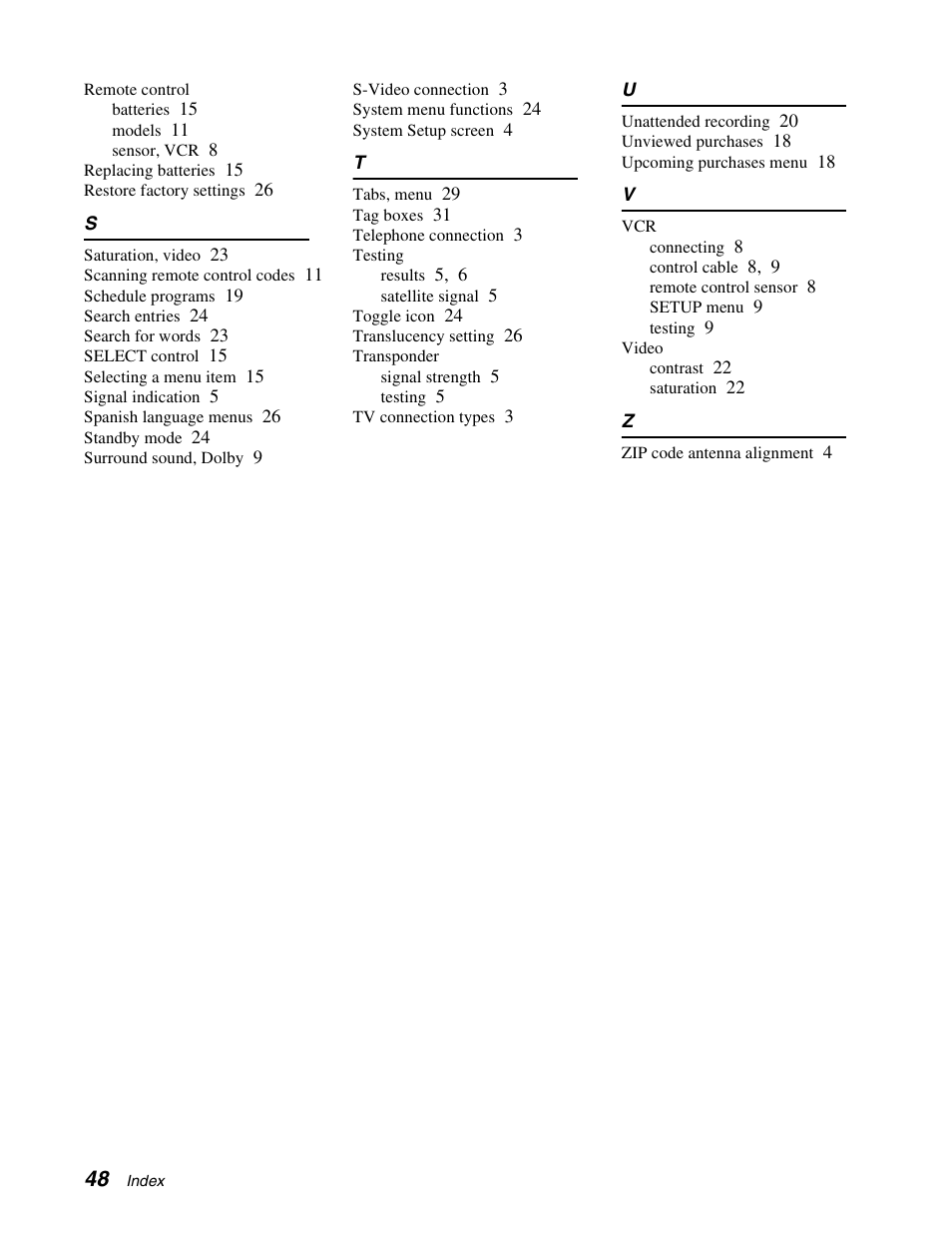 Sony SAT-B65 User Manual | Page 57 / 58