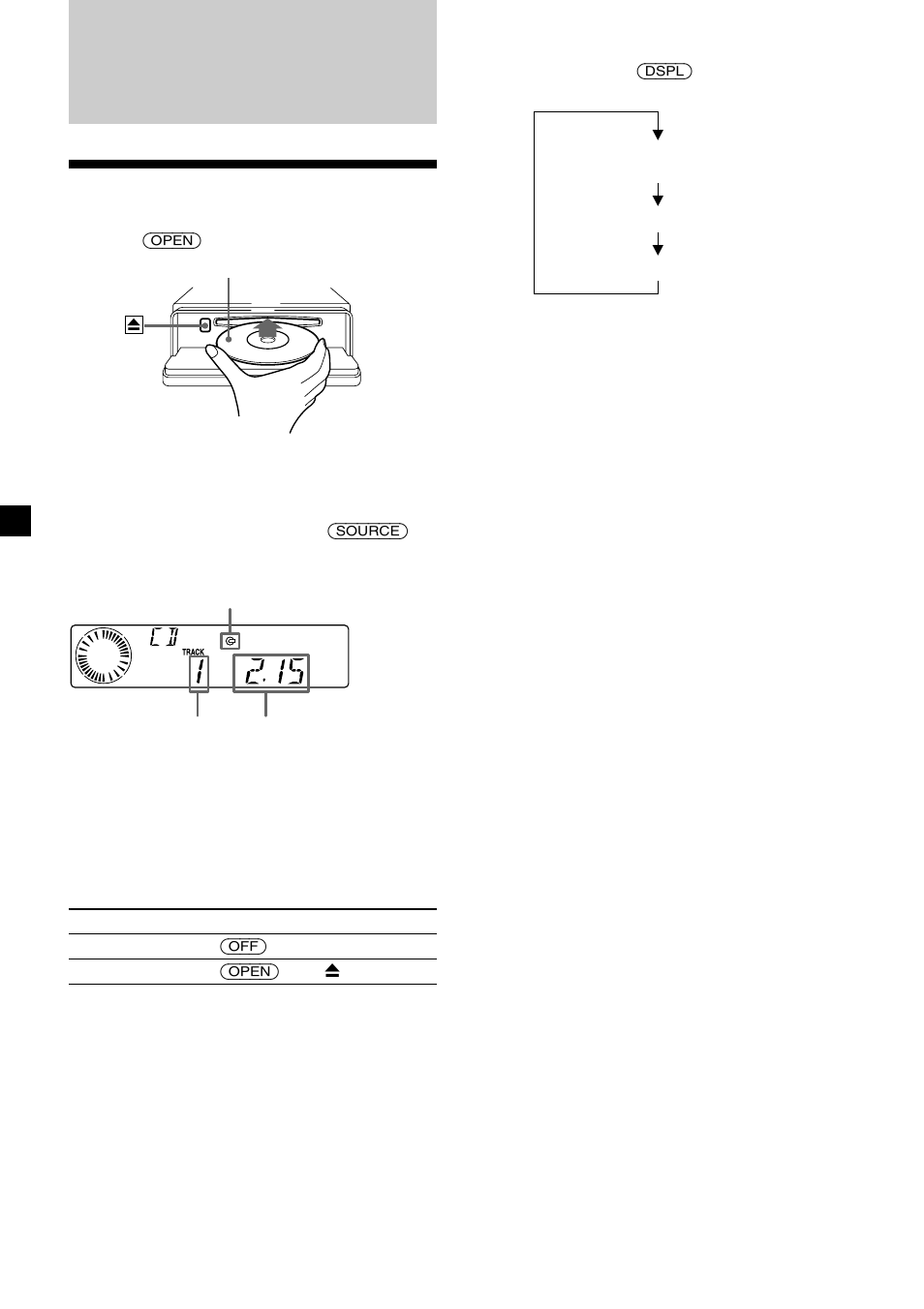 Cd player, Listening to a cd | Sony CDX-4005 User Manual | Page 8 / 24