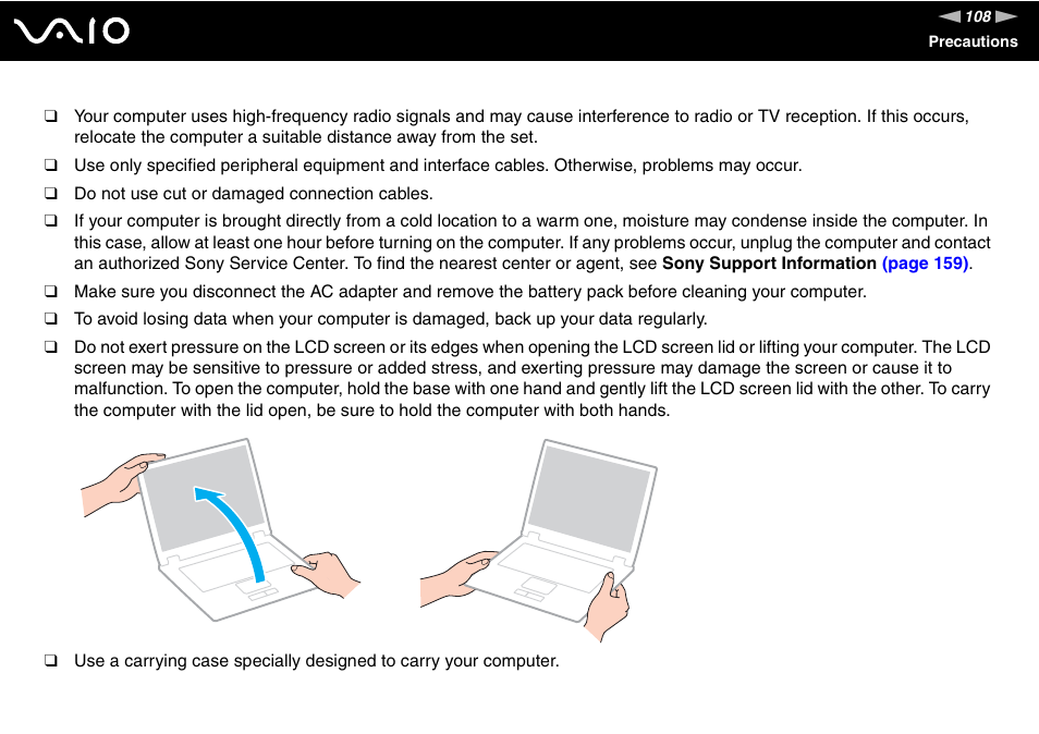 Sony VAIO VGN-NS User Manual | Page 108 / 175