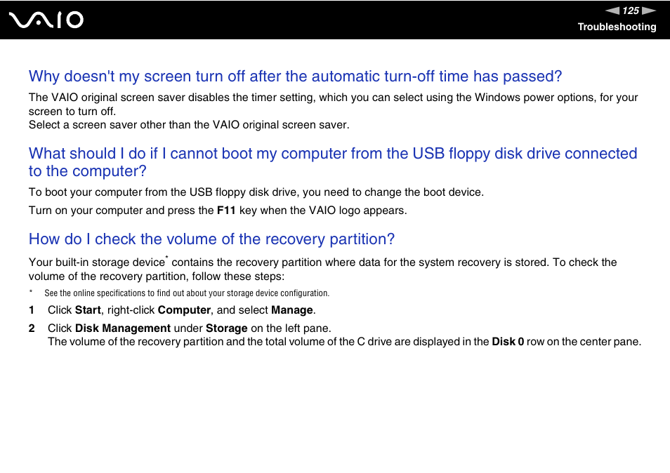 Sony VAIO VGN-NS User Manual | Page 125 / 175