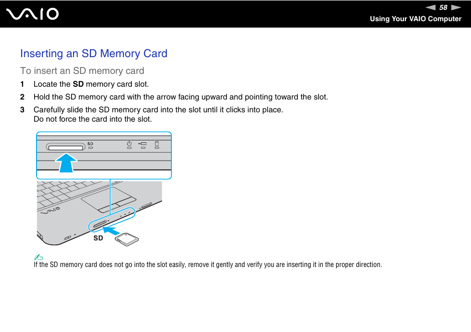 Sony VAIO VGN-NS User Manual | Page 58 / 175