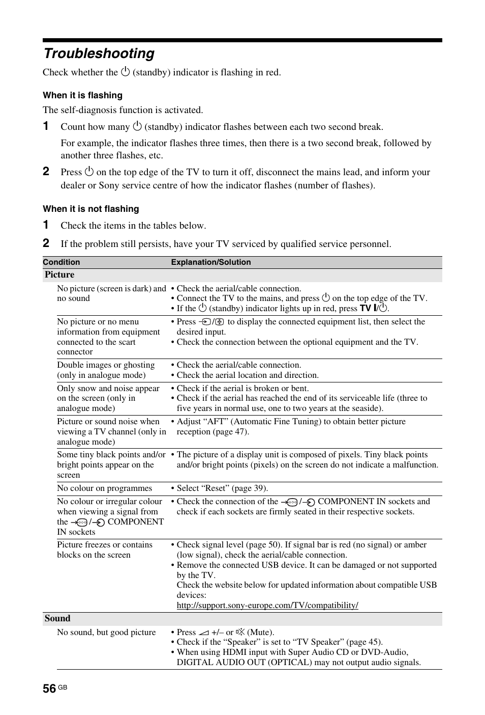 Troubleshooting | Sony 4-116-578-11(1) User Manual | Page 56 / 59