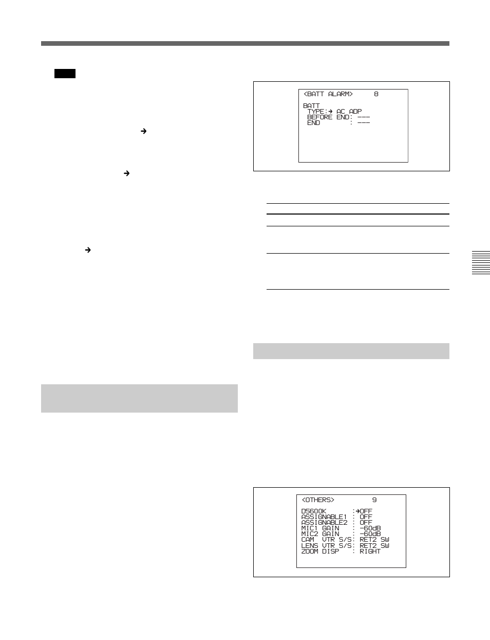 6-7 displaying the power voltage, 6-8 other settings | Sony HDC-F950 User Manual | Page 115 / 130
