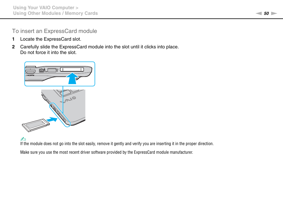 Sony VAIO VGN-NW User Manual | Page 50 / 157