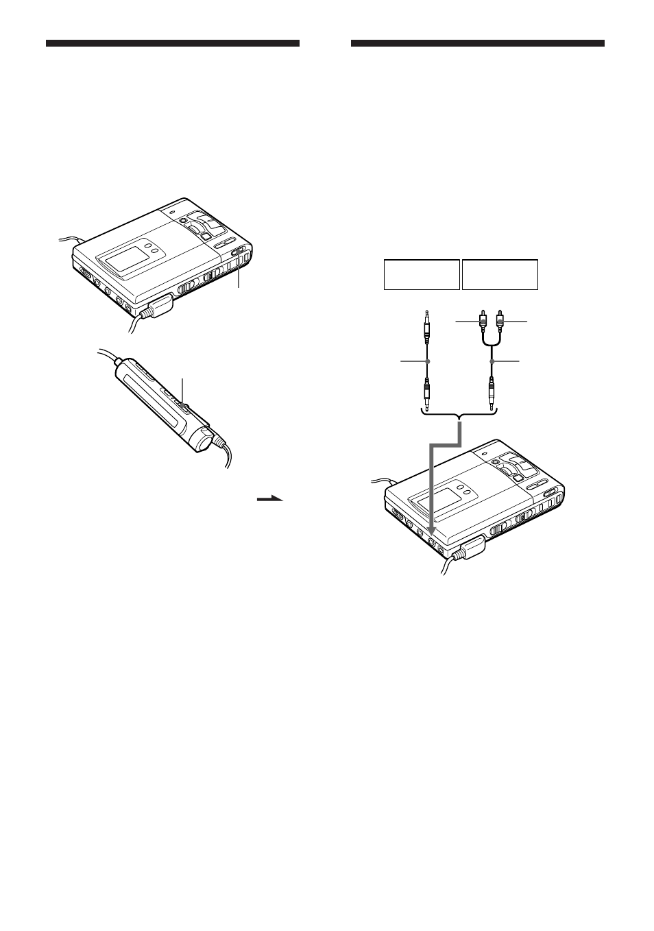 Painikkeiden lukitseminen (hold), Liittäminen stereojärjestelmään | Sony MZ-R50 User Manual | Page 174 / 212