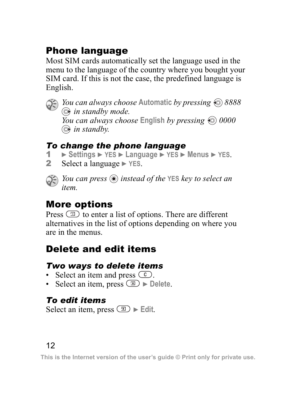 Sony Z300i User Manual | Page 13 / 80