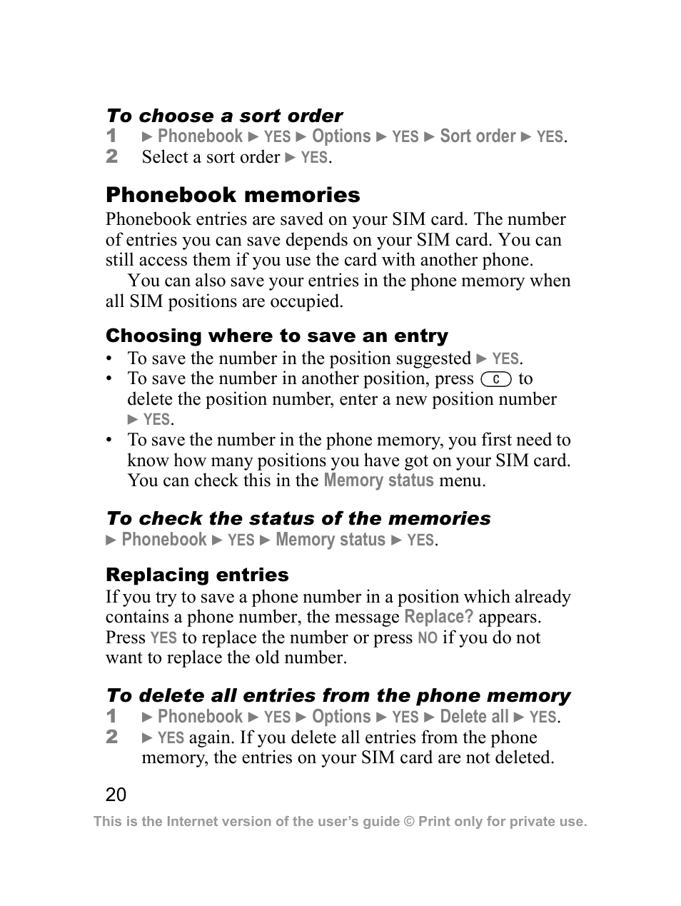 Sony Z300i User Manual | Page 21 / 80