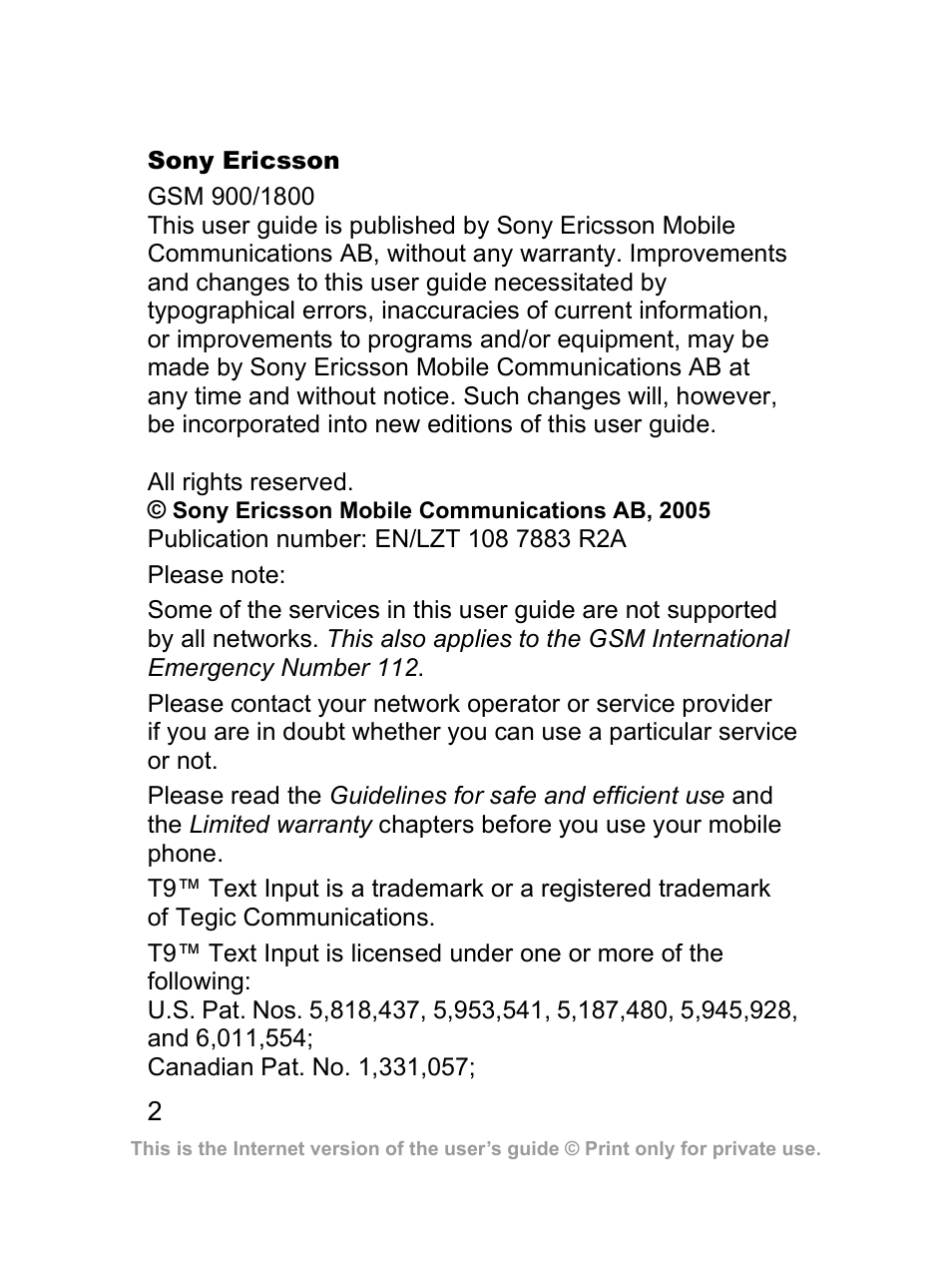 Sony Z300i User Manual | Page 3 / 80