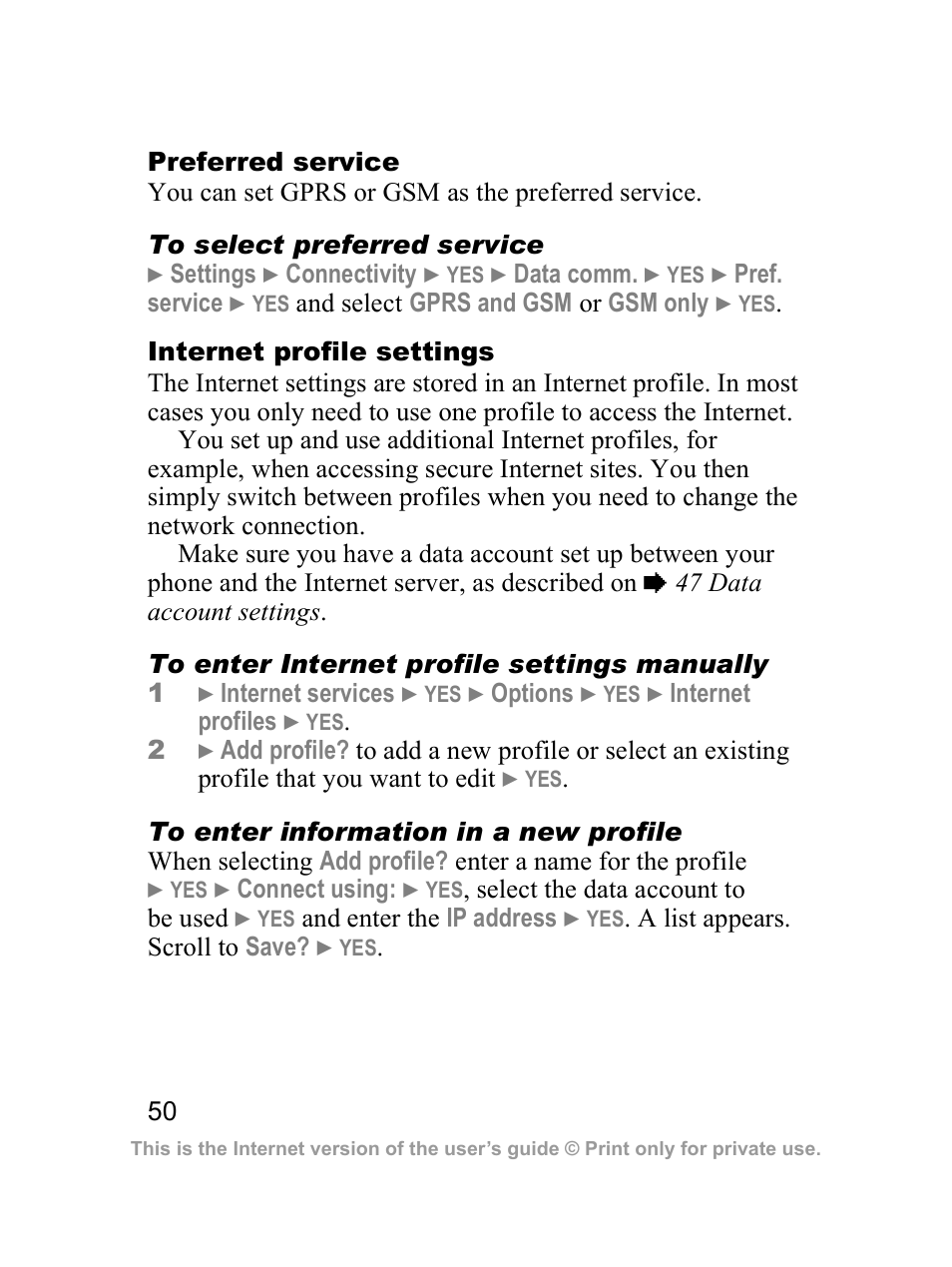 Sony Z300i User Manual | Page 51 / 80