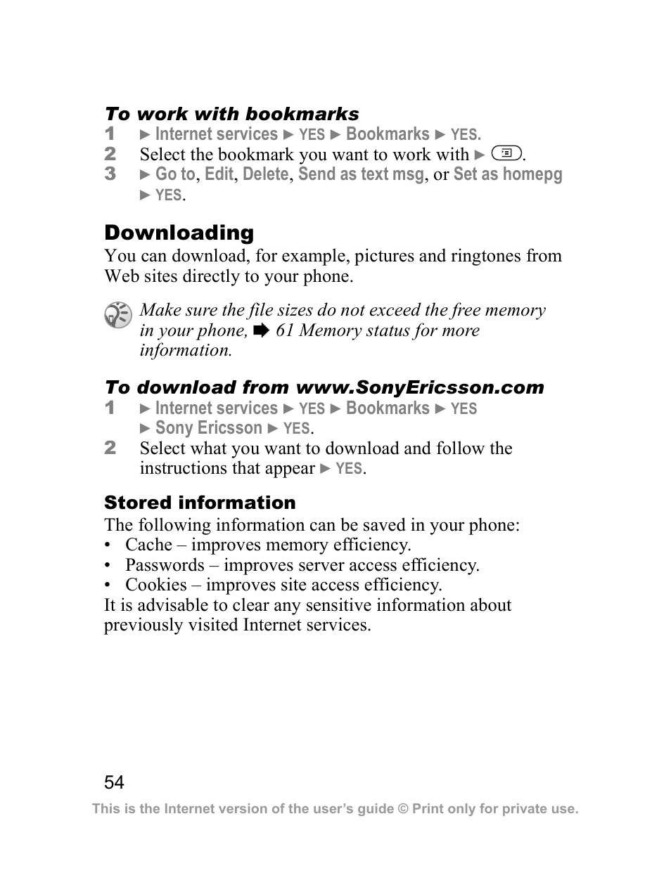 Sony Z300i User Manual | Page 55 / 80