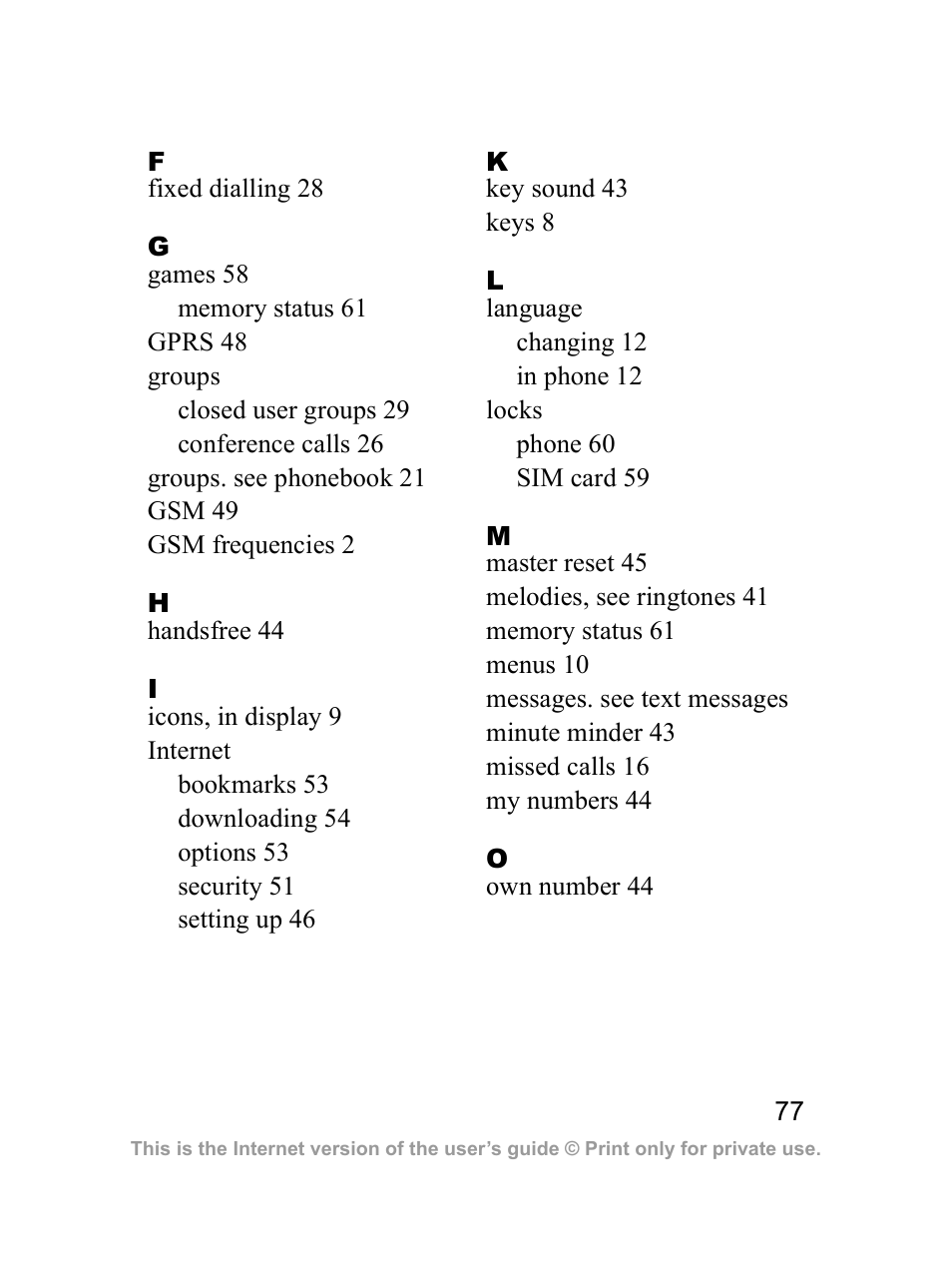 Sony Z300i User Manual | Page 78 / 80