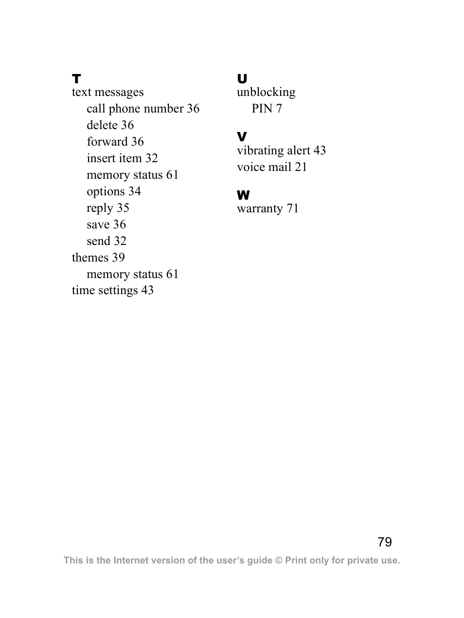 Sony Z300i User Manual | Page 80 / 80