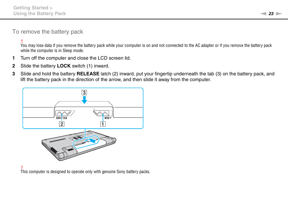 Sony VAIO VGN-FW User Manual | Page 23 / 159
