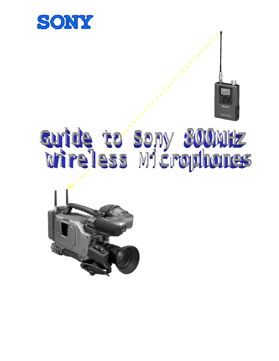 Sony Camcorder / Wireless Microphone User Manual | 26 pages