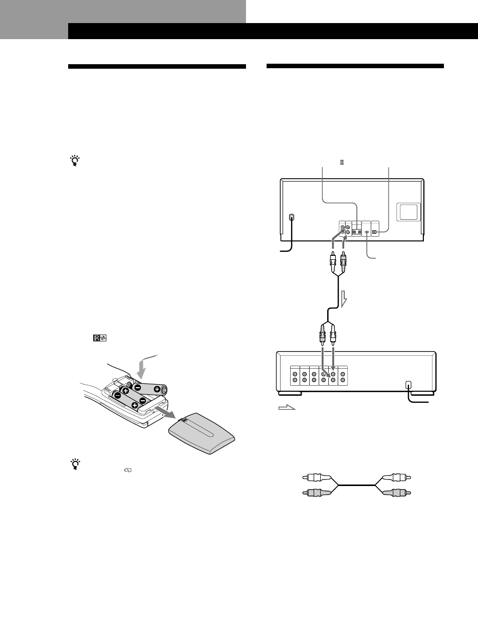 Ligar o sistema, Desembalar, Como começar | Introdução, Colocar pilhas no telecomando | Sony CDP CX555ES User Manual | Page 46 / 128