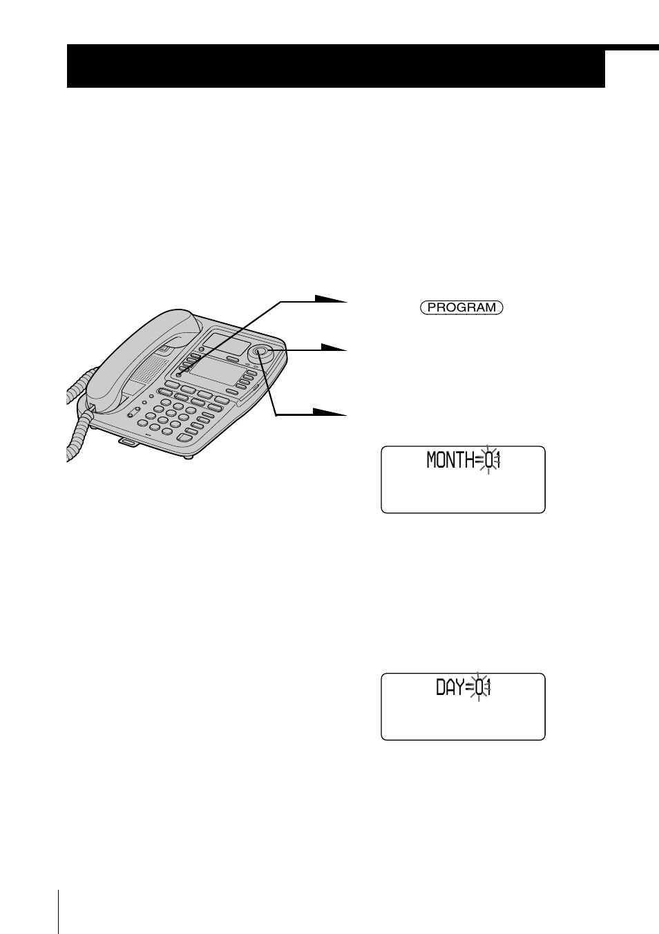Setting the day and time, Step 4: setting the day and time, Step 4 setting the day and time | Sony IT-M804 User Manual | Page 22 / 80