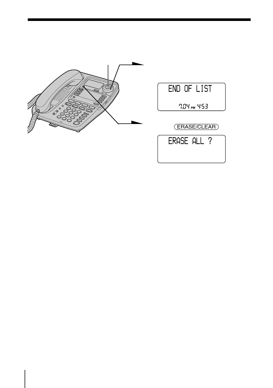 End of list erase all | Sony IT-M804 User Manual | Page 54 / 80