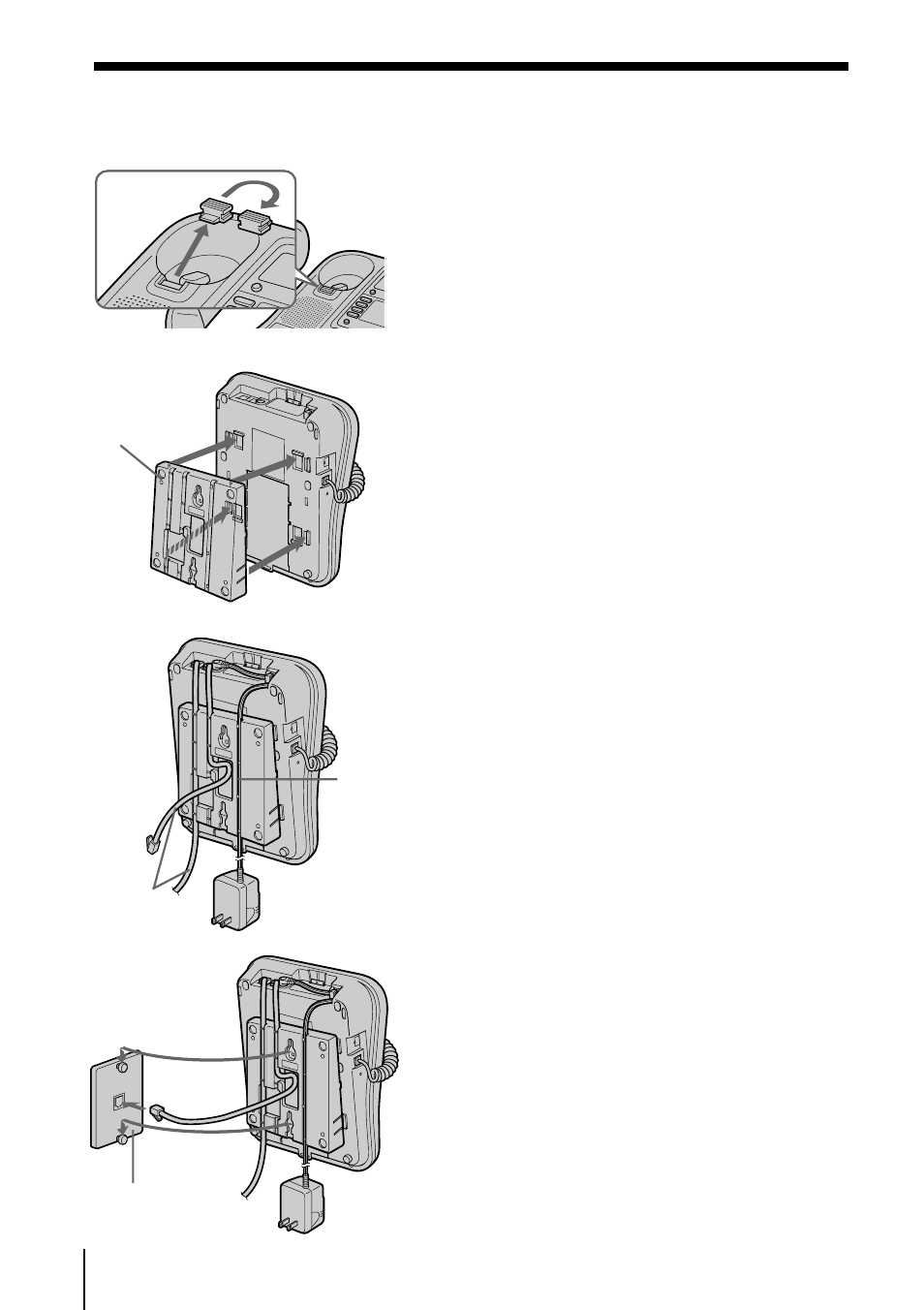 Additional information, Mounting the phone on a wall | Sony IT-M804 User Manual | Page 70 / 80