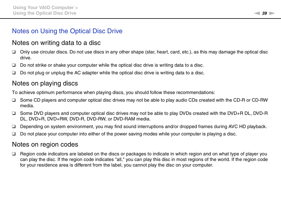 Sony VAIO VGN-NS300 User Manual | Page 39 / 146