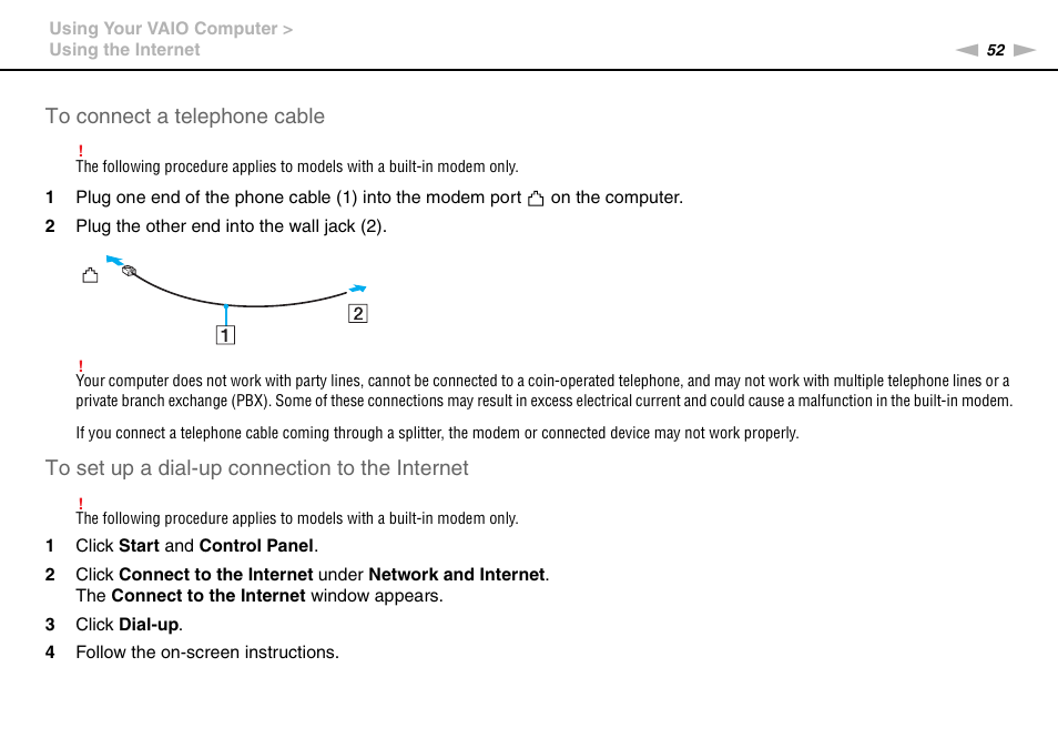 Sony VAIO VGN-NS300 User Manual | Page 52 / 146